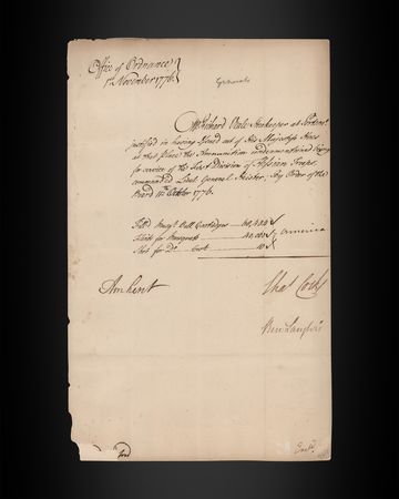 Lot #8035 Lord Jeffrey Amherst Revolutionary