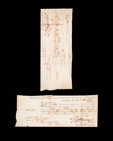 Lot #8043 Haym Salomon and Robert Morris Signed