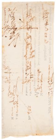 Lot #8043 Haym Salomon and Robert Morris Signed Bill of Exchange for Financing the Revolutionary War (October 22, 1782) - Image 3
