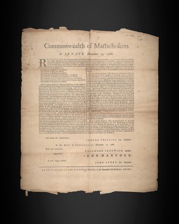 Lot #8056 John Hancock Broadside for the Selection