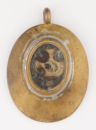 Lot #8067 George Washington Memorial Portrait Pendant with Locks of Hair Attributed to George and Martha Washington, Descended Through the Family of Major General Benjamin Lincoln - Image 3