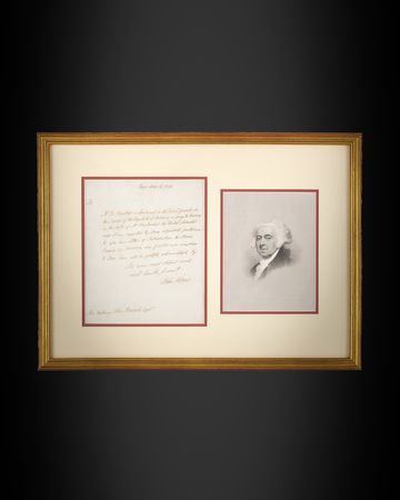 Lot #8028 John Adams Revolutionary War-Dated
