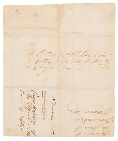 Lot #8038 Esek Hopkins War-Dated Letter Signed from 'Onboard the Alfred,' Requesting Cannon for the Defense of New England Ports - Image 4