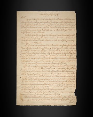 Lot #8051 Shays’ Rebellion: Aaron Hill Letter