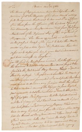 Lot #8004 John Hancock and Samuel Adams Letter Signed on American Radicals' Disaffection with British Colonial Policies and 