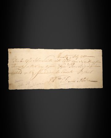 Lot #8011 William Dawes Revolutionary War-Dated