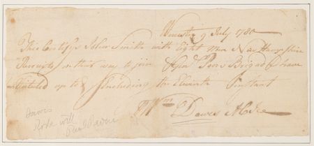 Lot #8011 William Dawes Revolutionary War-Dated Autograph Document Signed, Issuing Rations to Continental Army Recruits Five Years After His Midnight Ride with Paul Revere - Image 3