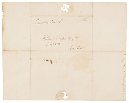 Lot #8069 John Adams Letter Signed, Declaring 