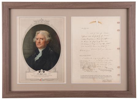 Lot #8075 Thomas Jefferson Lock of Hair (2.5˝ in length) - Originally Procured by His Personal Physician, Robley Dunglison - Image 2