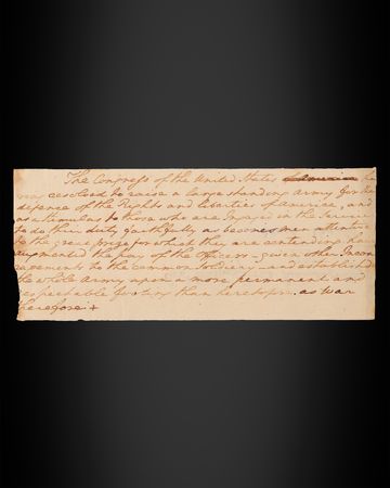 Lot #8015 George Washington Revolutionary War-Era