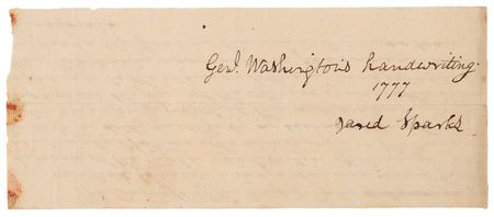Lot #8015 George Washington Revolutionary War-Era Handwritten Manuscript Fragment on Raising 