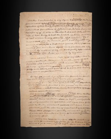 Lot #8063 James Monroe Handwritten Manuscript