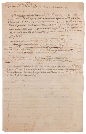 Lot #8063 James Monroe Handwritten Manuscript Draft on International Affairs and the Jay Treaty - Image 3