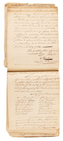 Lot #8019 Washington Headquarters: Orderly Book of the 3rd Massachusetts Regiment with the Newburgh Address and Proclamation of Peace (1782-1783) - Image 4