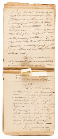 Lot #8019 Washington Headquarters: Orderly Book of the 3rd Massachusetts Regiment with the Newburgh Address and Proclamation of Peace (1782-1783) - Image 7