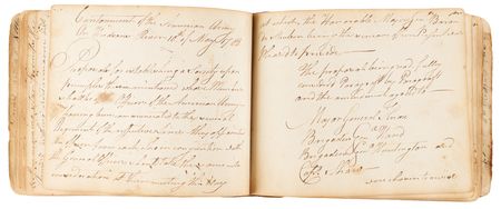Lot #8020 Washington Headquarters: Orderly Book of the 4th Massachusetts Regiment with the Proclamation of Peace and Founding Texts of the Society of the Cincinnati (1782-1783) - Image 4