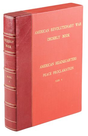 Lot #8020 Washington Headquarters: Orderly Book of the 4th Massachusetts Regiment with the Proclamation of Peace and Founding Texts of the Society of the Cincinnati (1782-1783) - Image 7