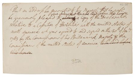 Lot #8046 David Hartley the Younger (7) Revolutionary War-Era Handwritten Manuscripts on Peace Negotiations by Britain's Sole Signatory to the Treaty of Paris - Image 7