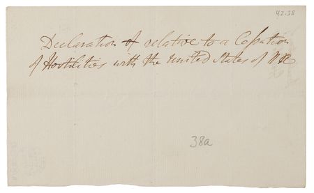 Lot #8046 David Hartley the Younger (7) Revolutionary War-Era Handwritten Manuscripts on Peace Negotiations by Britain's Sole Signatory to the Treaty of Paris - Image 8