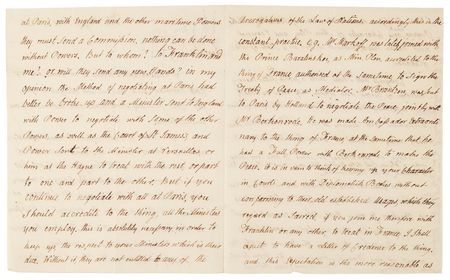 Lot #8029 John Adams Autograph Letter Signed from The Hague, Addressing Benjamin Franklin, John Jay, and the Organization of American Diplomacy Following the Treaty of Paris (1784) - Image 3