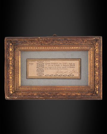 Lot #8014 George Washington Signed 1768 Mountain