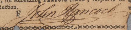 Lot #8013 John Hancock Signed 1765 Faneuil Hall Lottery Ticket - Image 2