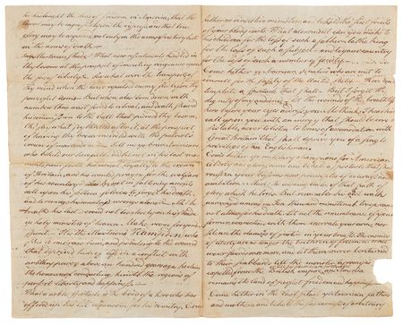 Lot #8008 Joseph Warren: Manuscript Draft Eulogy for the Patriot General Killed at Bunker Hill, Published in the Pennsylvania Magazine During Thomas Paine's Editorship (1775) - Image 3