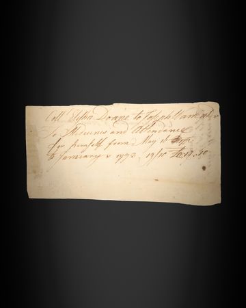 Lot #8007 Joseph Warren Autograph Document Signed