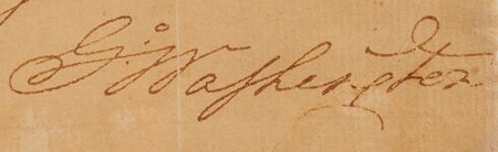 Lot #8018 George Washington War-Dated Letter Signed to Major Benjamin Tallmadge with Original Franked Address Panel, Directing Culper Ring Intelligence Courier Routes and Referencing Founding Spy Abraham Woodhull (1779) - Image 3