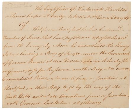 Lot #8039 Benedict Arnold War-Dated Letter Signed with Handwritten Loyalist Confession Warning of Enemy Infiltration - Written Three Years Before His Own Defection to the British - Image 3