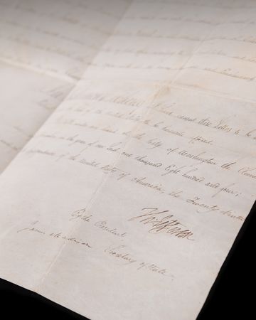 Lot #8071 Thomas Jefferson and James Madison