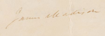 Lot #8071 Thomas Jefferson and James Madison Document Signed as President and Secretary of State, Appointing Aaron Burr’s Stepson to the Superior Court of the Territory of Orleans After the Louisiana Purchase (1804) - Image 4