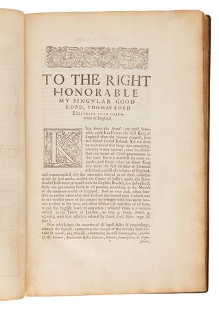 Lot #8050 Thomas Jefferson’s Copy of Sir John Davies’ Le Premier Report (Dublin, 1615), Retaining His Characteristic “TJ” Ownership Markings, Descended from the Library of Sir John and Peyton Randolph - Image 8