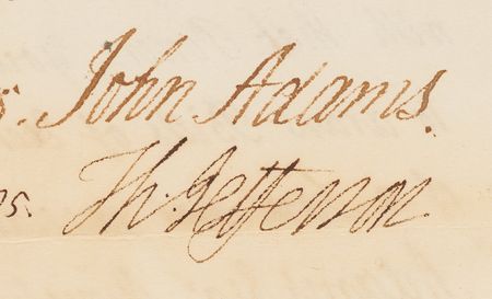 Lot #8030 John Adams Autograph Letter Signed with Thomas Jefferson Countersignature, Authorizing Negotiations with the Barbary Powers as American Sailors Were Held Captive in North Africa (1785) - Image 4
