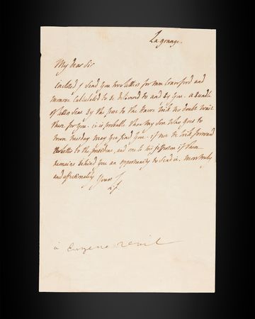 Lot #8076 Marquis de Lafayette Autograph Letter