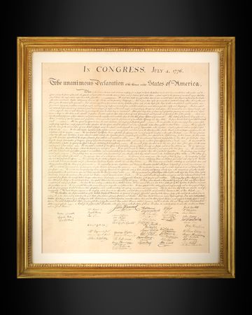 Lot #8033 Declaration of Independence: Force Print