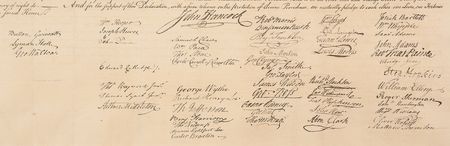 Lot #8033 Declaration of Independence: Force Print from W. J. Stone's Copperplate (c. 1833) - Image 4