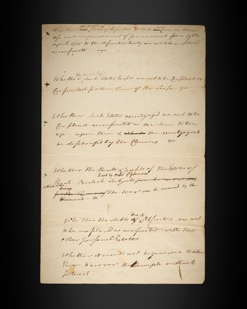 Lot #8054 Constitution: Manuscript Meeting Minutes