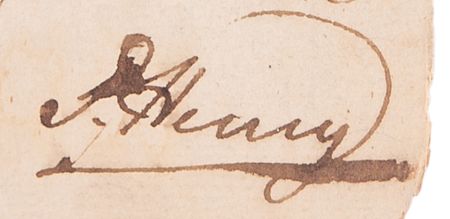 Lot #8010 Patrick Henry Autograph Document Signed, Valuing an Enslaved Woman and Child in a Financial Settlement During the Revolutionary Era (1776–1777) - Image 3