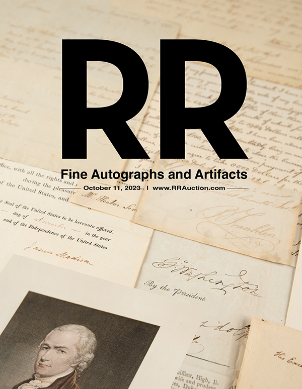 Fine Autograph and Artifacts All Auction Items 676 RR Auction